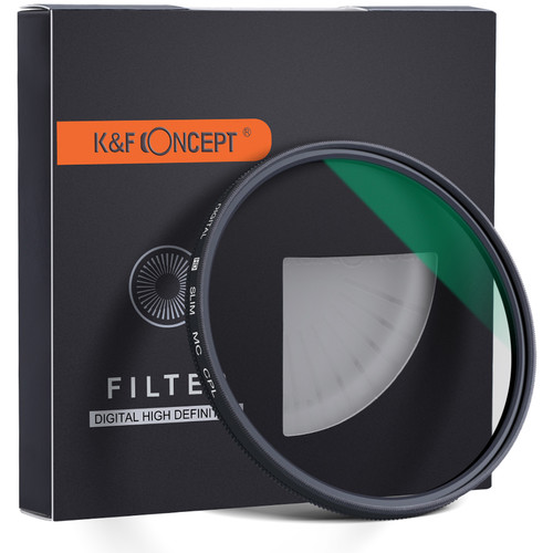 K&F Concept 67mm Green Multi-Coated German Optics Schott B270 Polarizing Filter KF01.1158 - 1